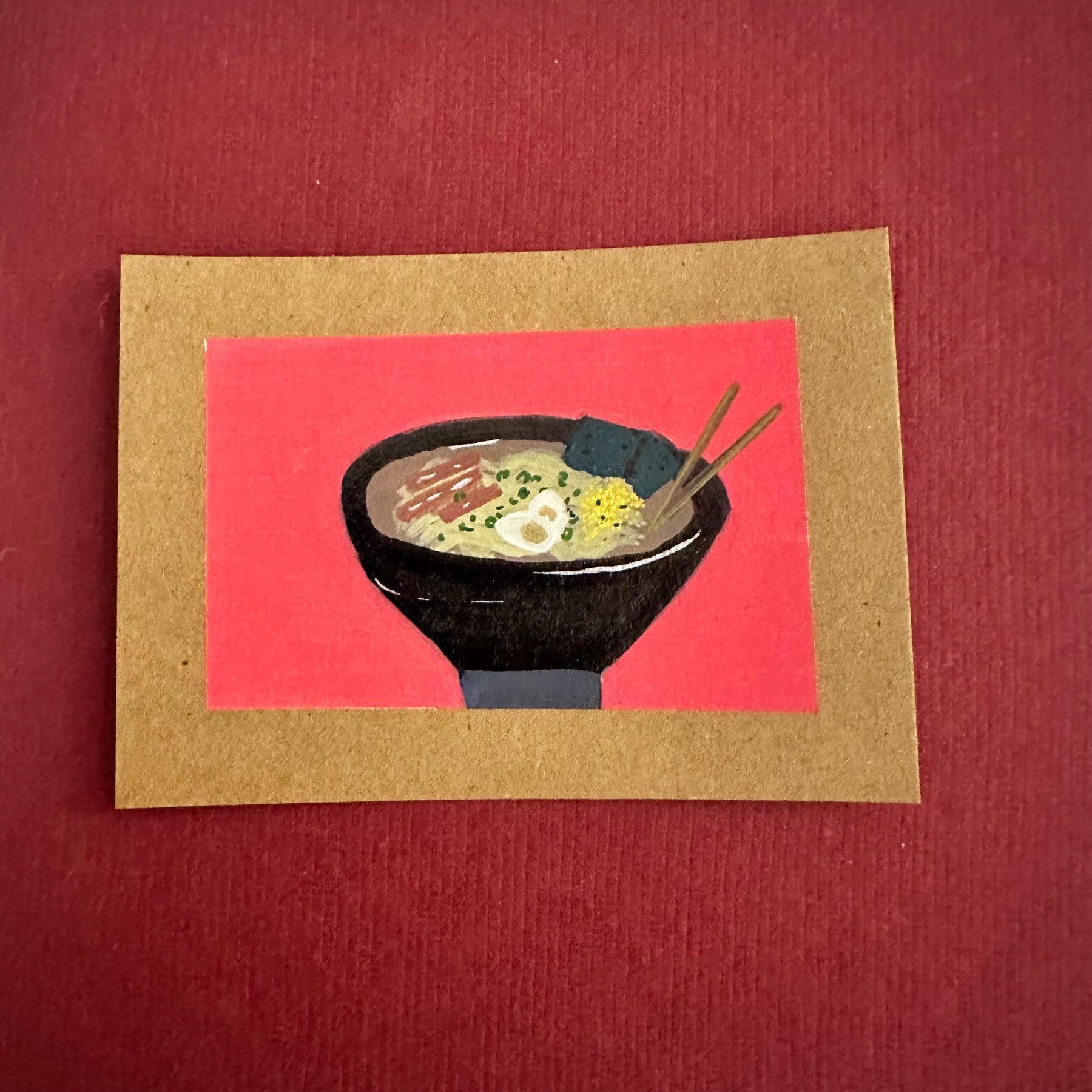 Ramennn aceo art card