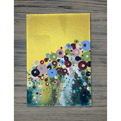 Confetti Garden aceo art card thumbnail 2
