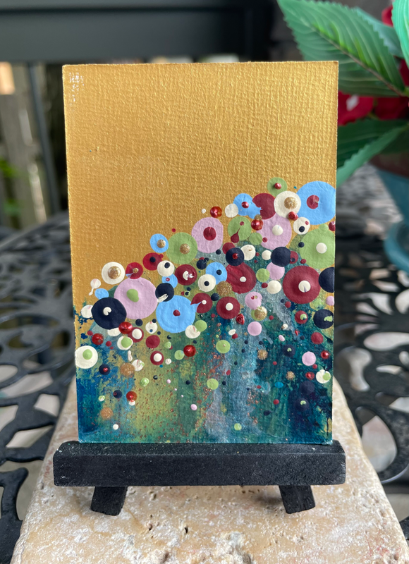 Confetti Garden aceo art card
