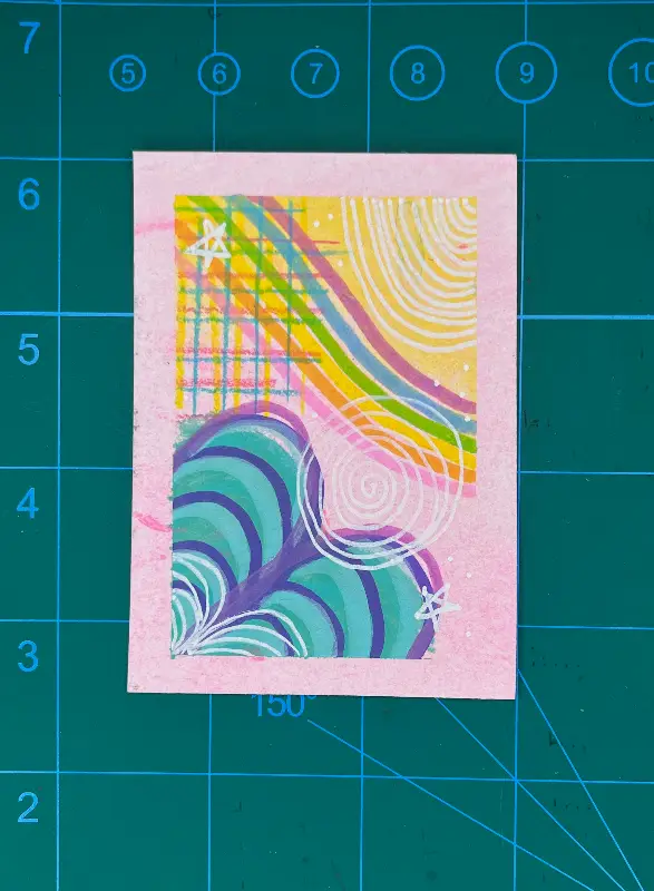 Pink Whimsy 3/9 aceo art card