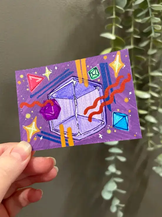 Dungeons and Disco aceo art card