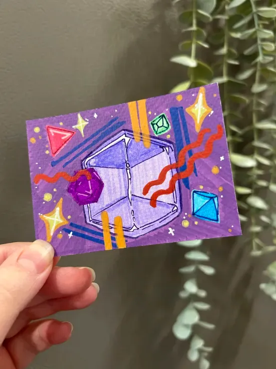 Dungeons and Disco aceo art card