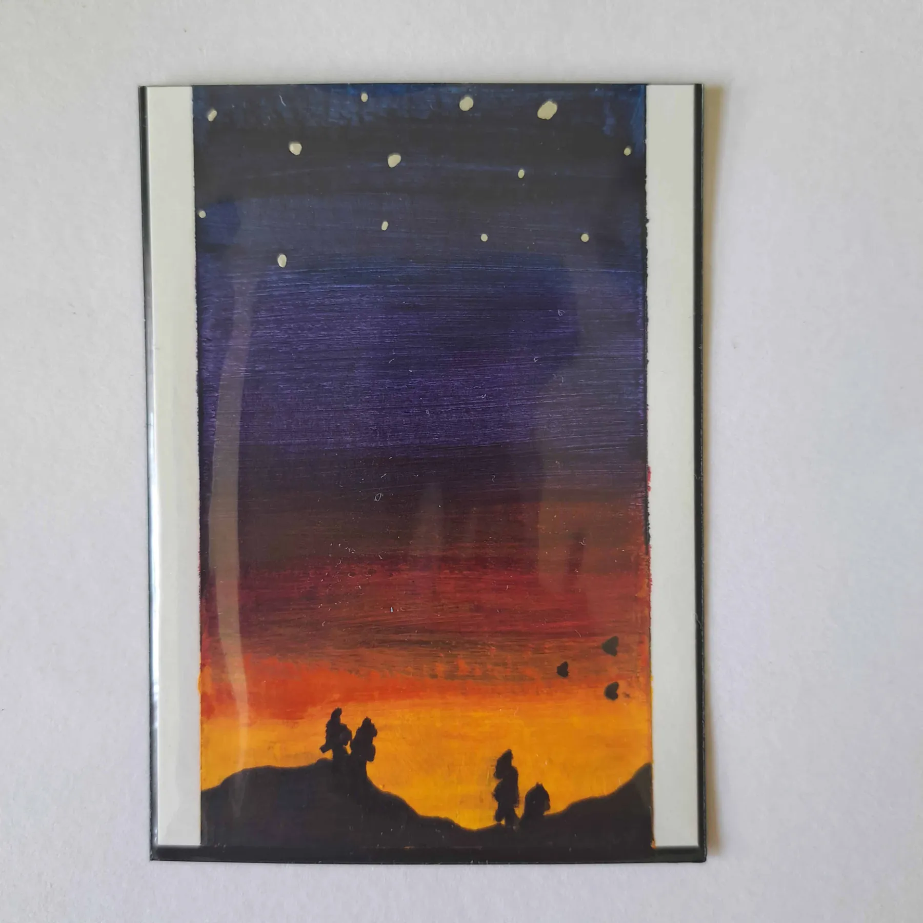 Sunset II aceo art card