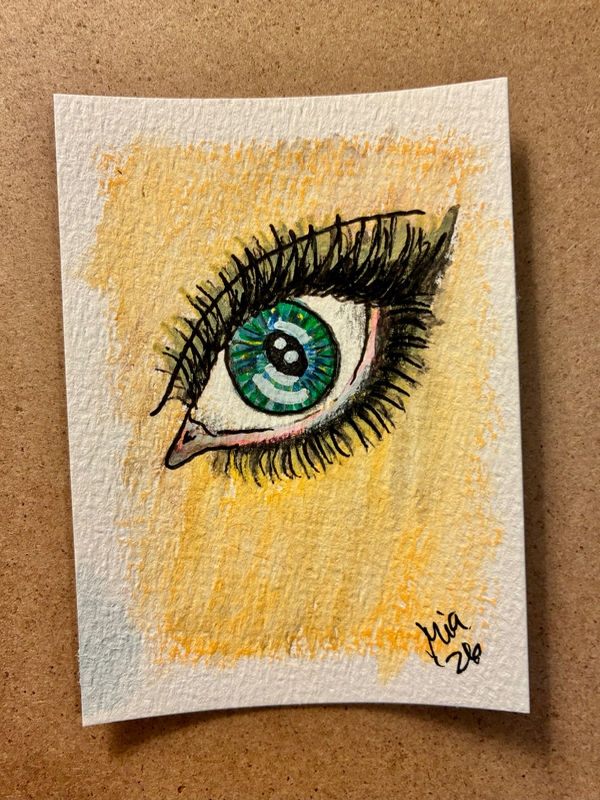 Face. Part 1 aceo art card
