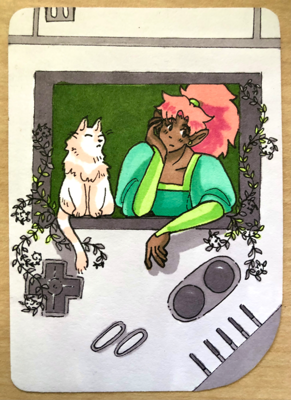 Break from the Game aceo art card