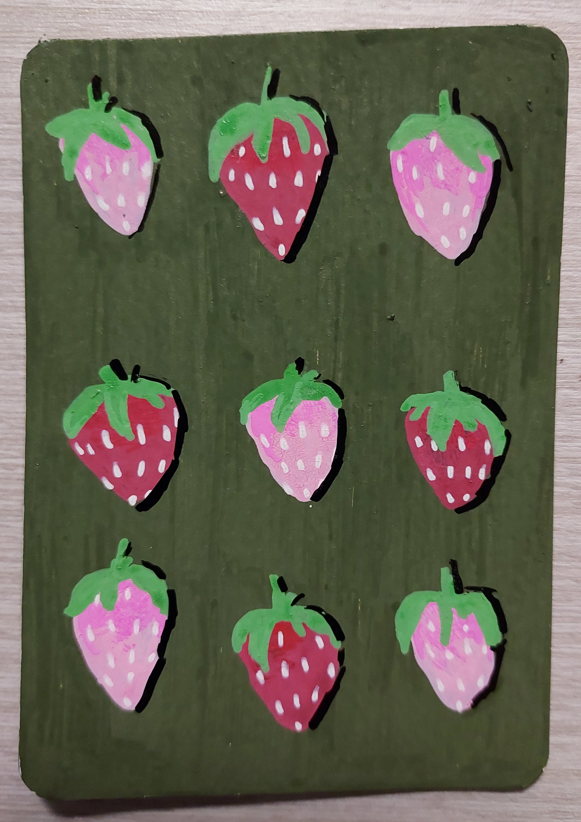 Strawberry Fields aceo art card