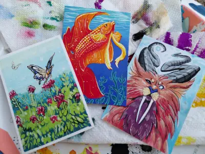 Old World Swallowtail - Debut Series 3/3 aceo art card thumbnail 2
