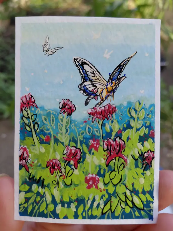 Old World Swallowtail - Debut Series 3/3 aceo art card