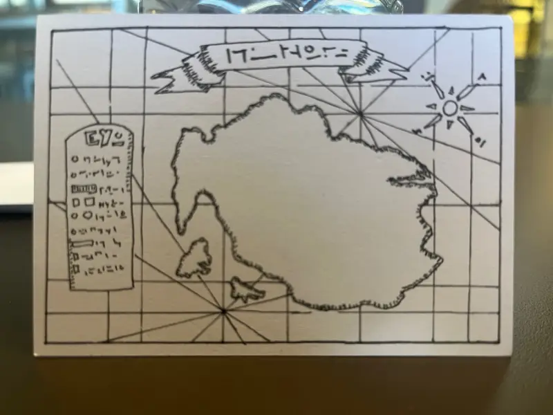 Chonky Island aceo art card