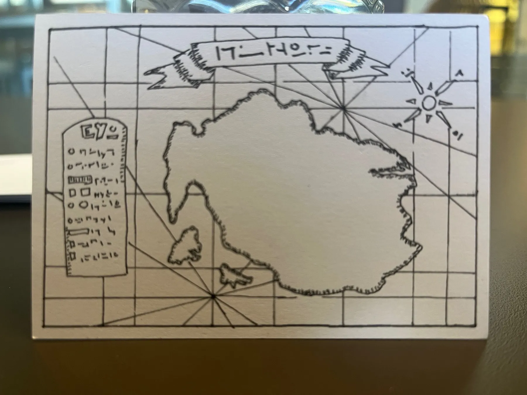 Chonky Island aceo art card