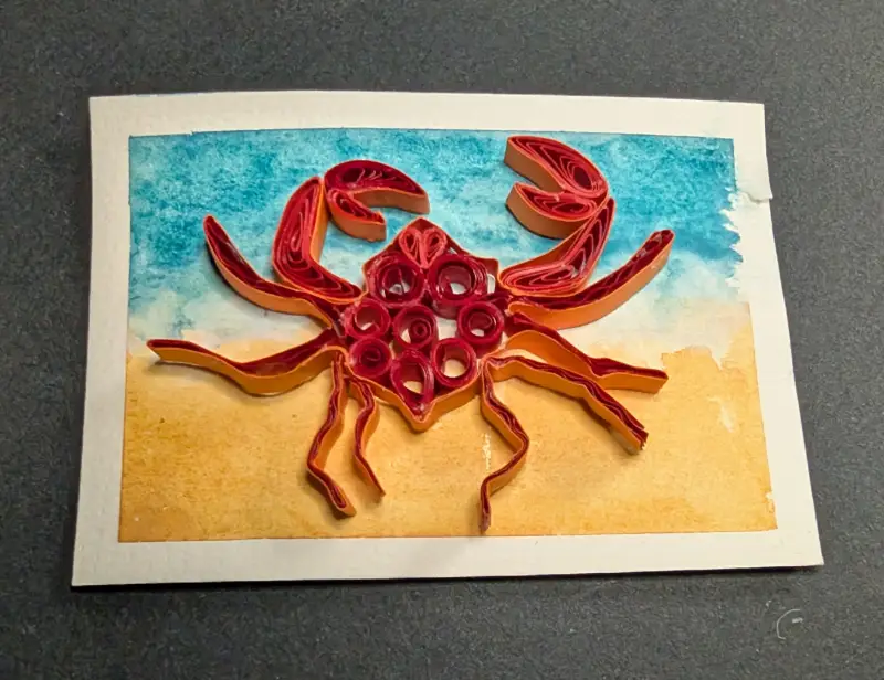 Feeling Crabby aceo art card