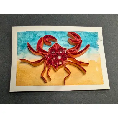 Feeling Crabby aceo art card thumbnail 1