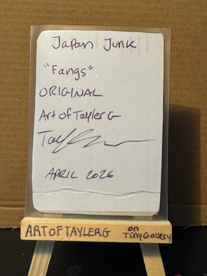 Fangs aceo art card thumbnail 2