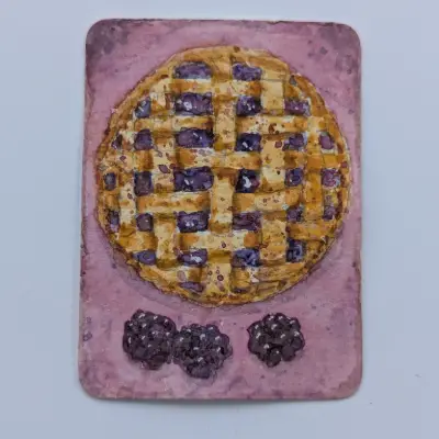 Blackberry Pie aceo art card thumbnail 4