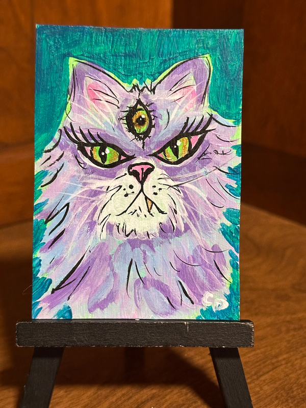 Janice aceo art card
