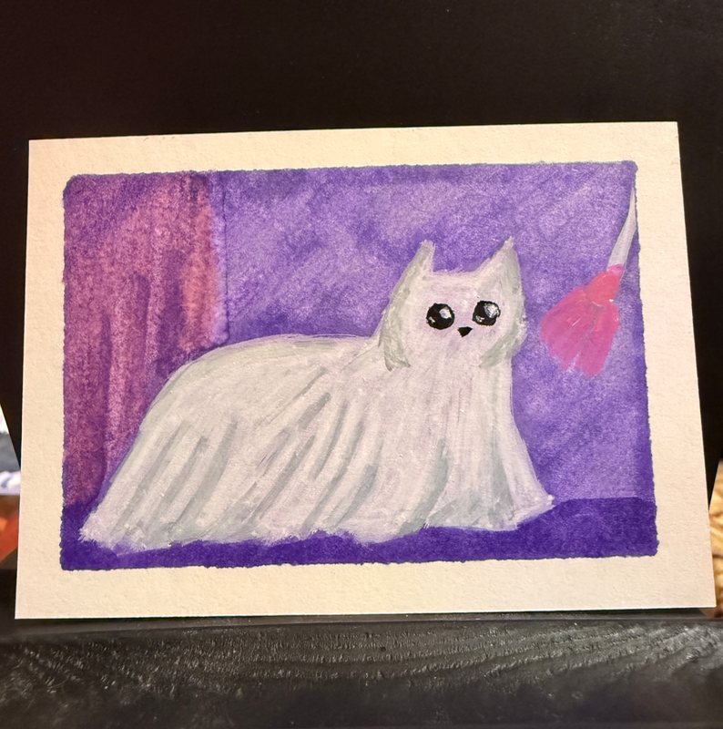 Spirit at Play aceo art card