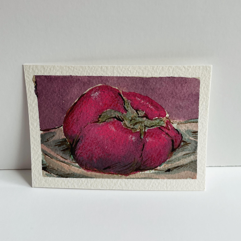 Fall Tomato aceo art card
