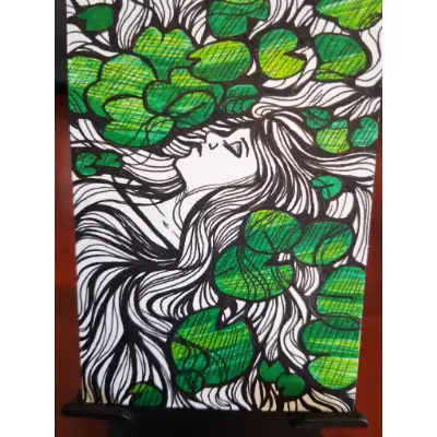 Ophelia-Like aceo art card thumbnail 2