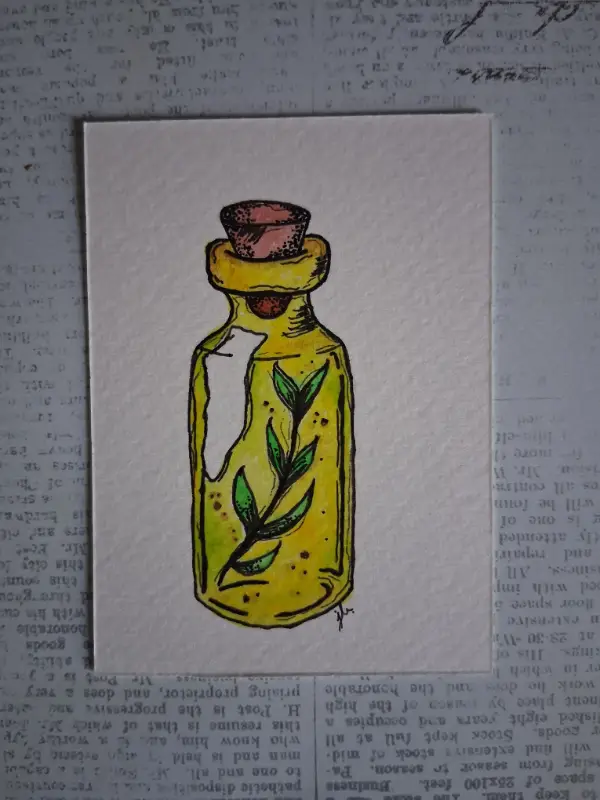 Growth Potion aceo art card