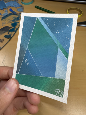 Abstract piece aceo art card thumbnail 2