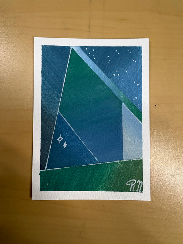Abstract piece aceo art card