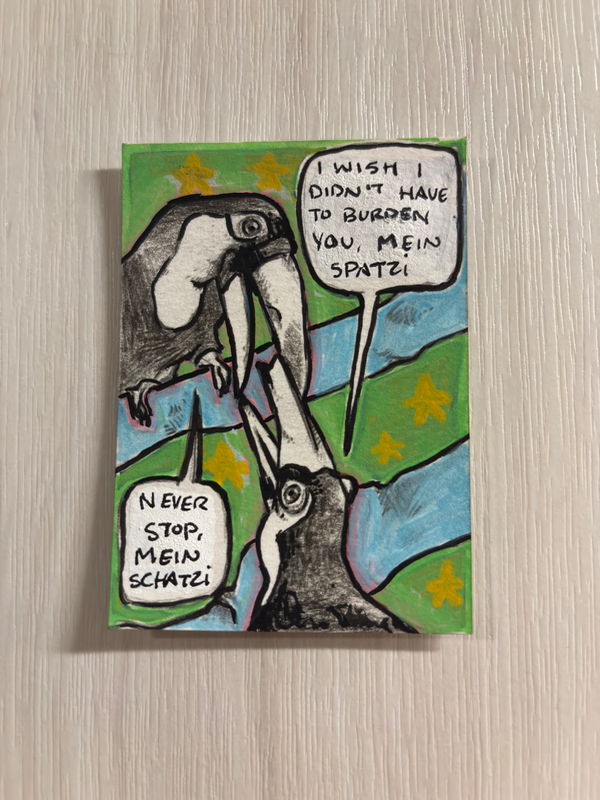 Toucans aceo art card