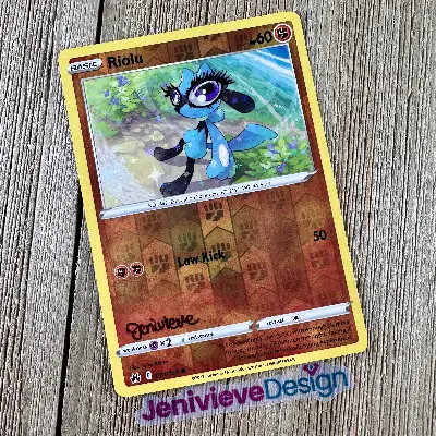Yassified Pokémon: Riolu aceo art card thumbnail 1