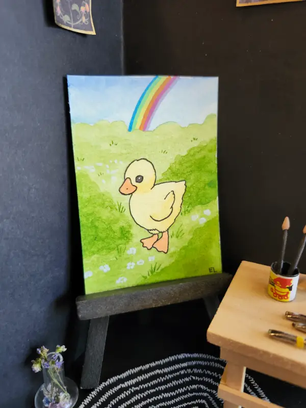 Ducky aceo art card