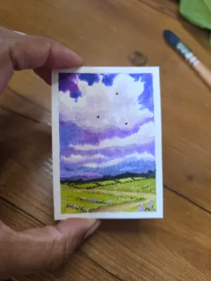 Dream Land aceo art card thumbnail 5