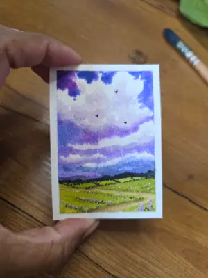 Dream Land aceo art card thumbnail 1