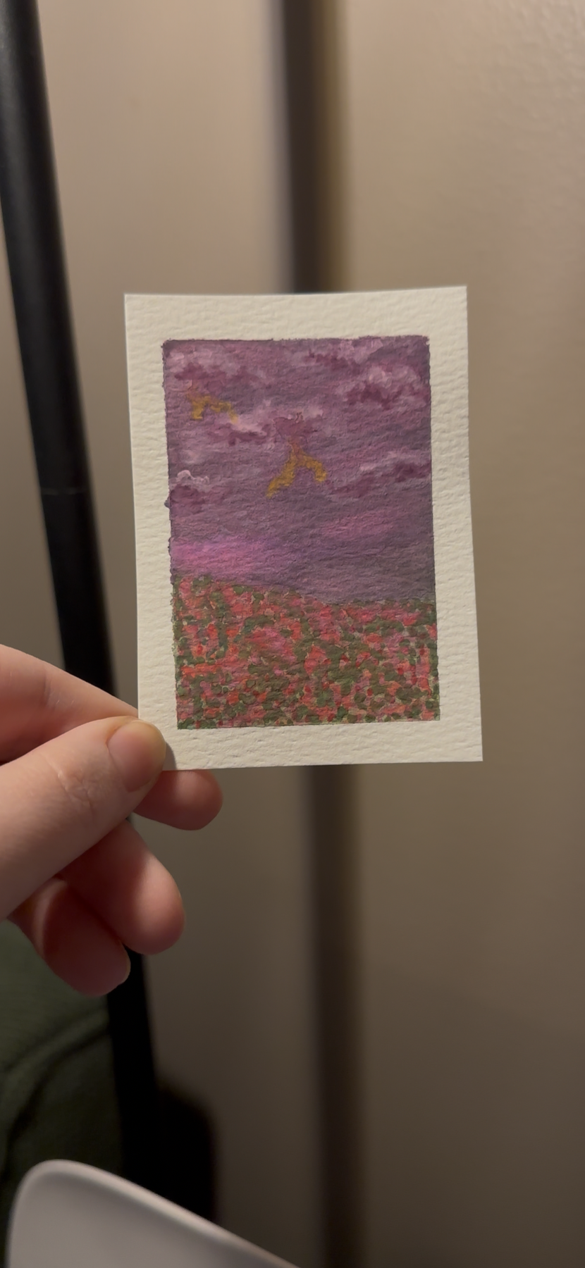 Wildflower Storm aceo art card