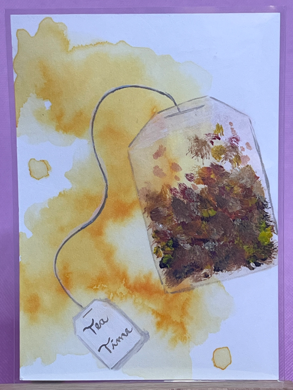 A Proper Tea Bagging aceo art card