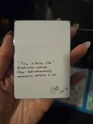 Pika & Bulba Duo aceo art card thumbnail 2