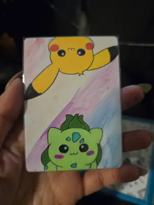Pika & Bulba Duo aceo art card thumbnail 1