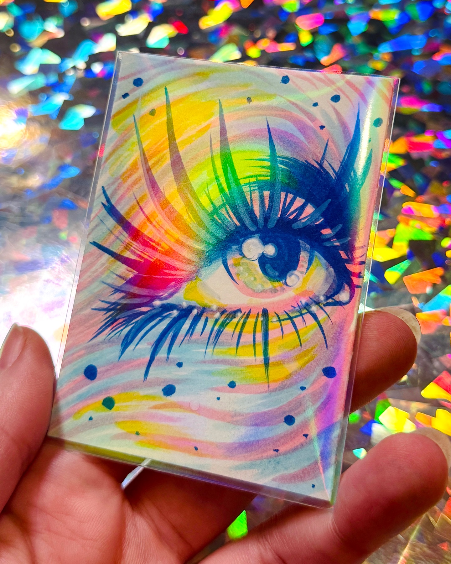 Opalescent Eye No. 1 aceo art card