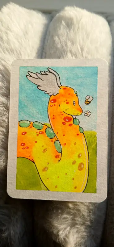 Sunshine & Pollen aceo art card