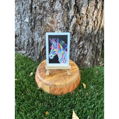 Ziggy the Zebra aceo art card thumbnail 1