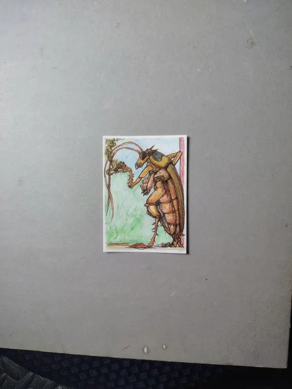 Roach aceo art card