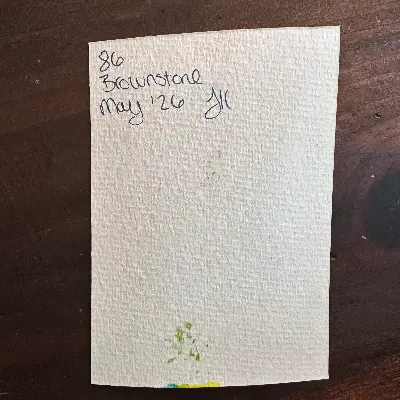 Boston Architecture - Beacon Hill Brownstown with vines and flowers aceo art card thumbnail 2