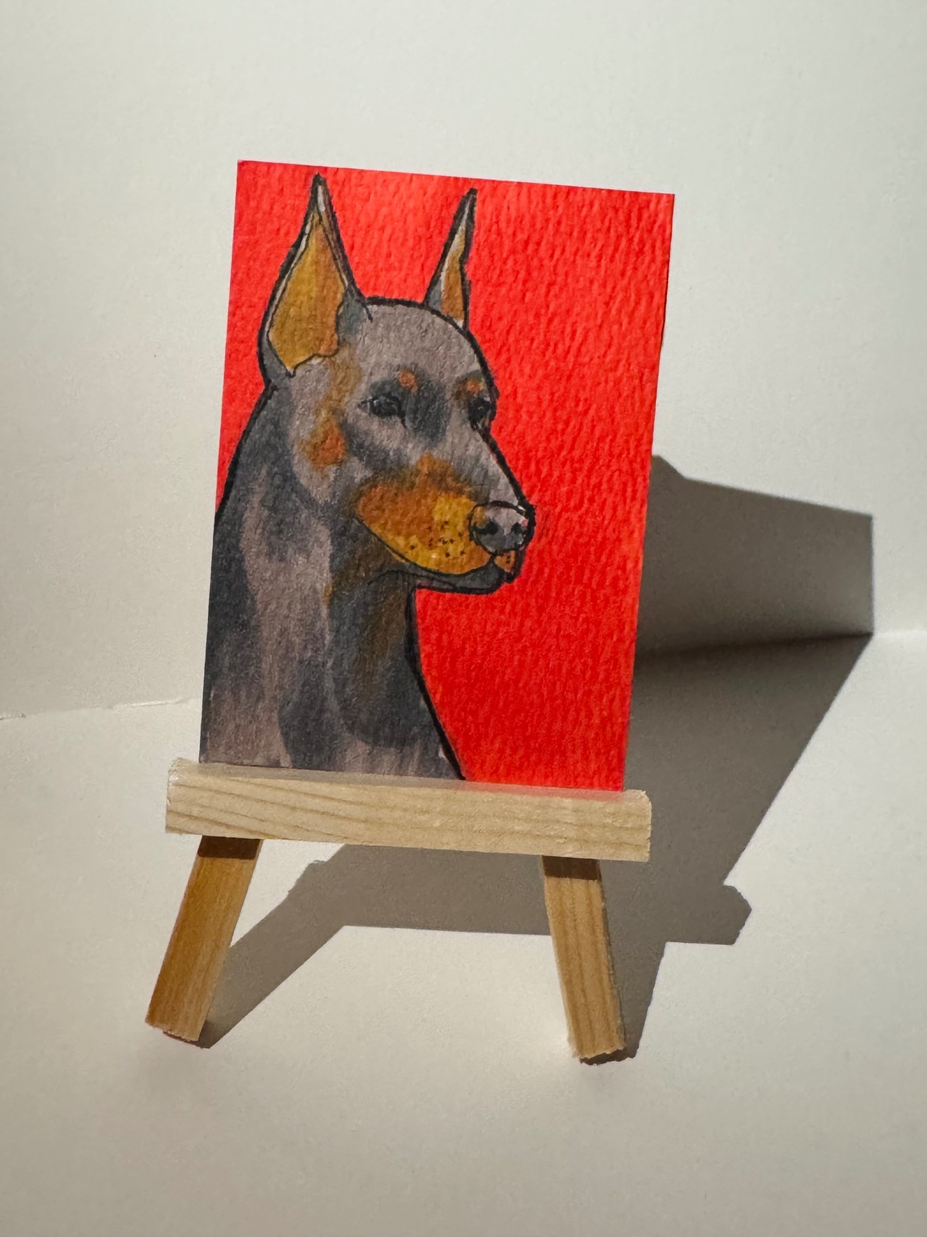 Dober aceo art card