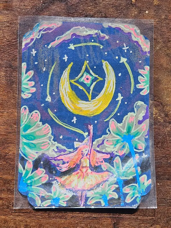 Moon Powers aceo art card