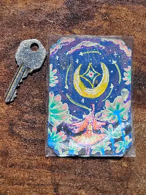 Moon Powers aceo art card thumbnail 2