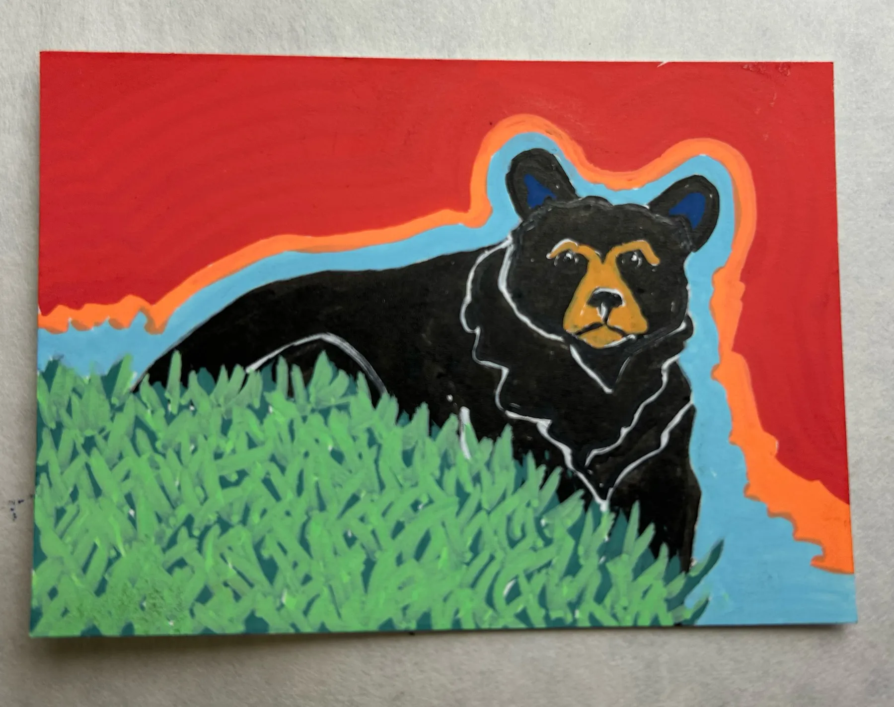 Twighlight Bear No. 4 aceo art card