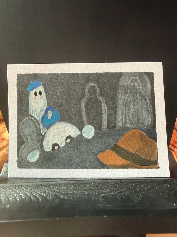 Where’s My Hat aceo art card
