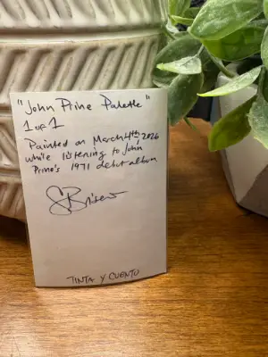 John Prine Palette aceo art card thumbnail 2