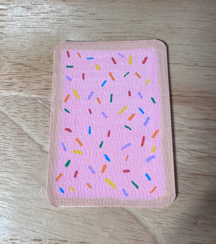 Strawberry Milkshake Poptart aceo art card