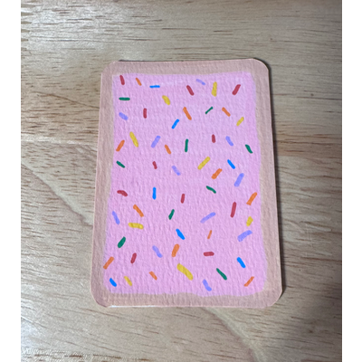 Strawberry Milkshake Poptart aceo art card thumbnail 1