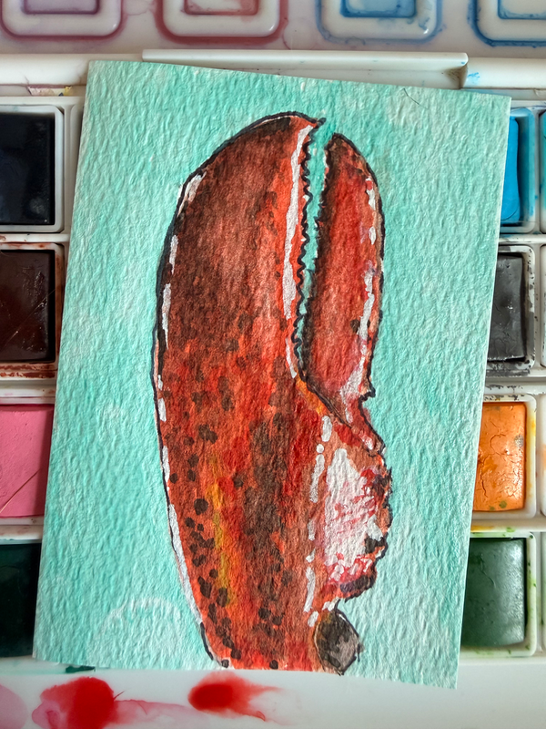 Claw-some!! aceo art card