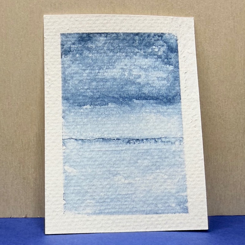 Indigo Sea aceo art card