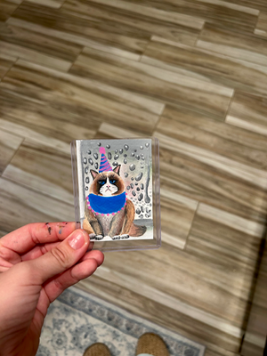 A Rainy Birthday aceo art card thumbnail 1